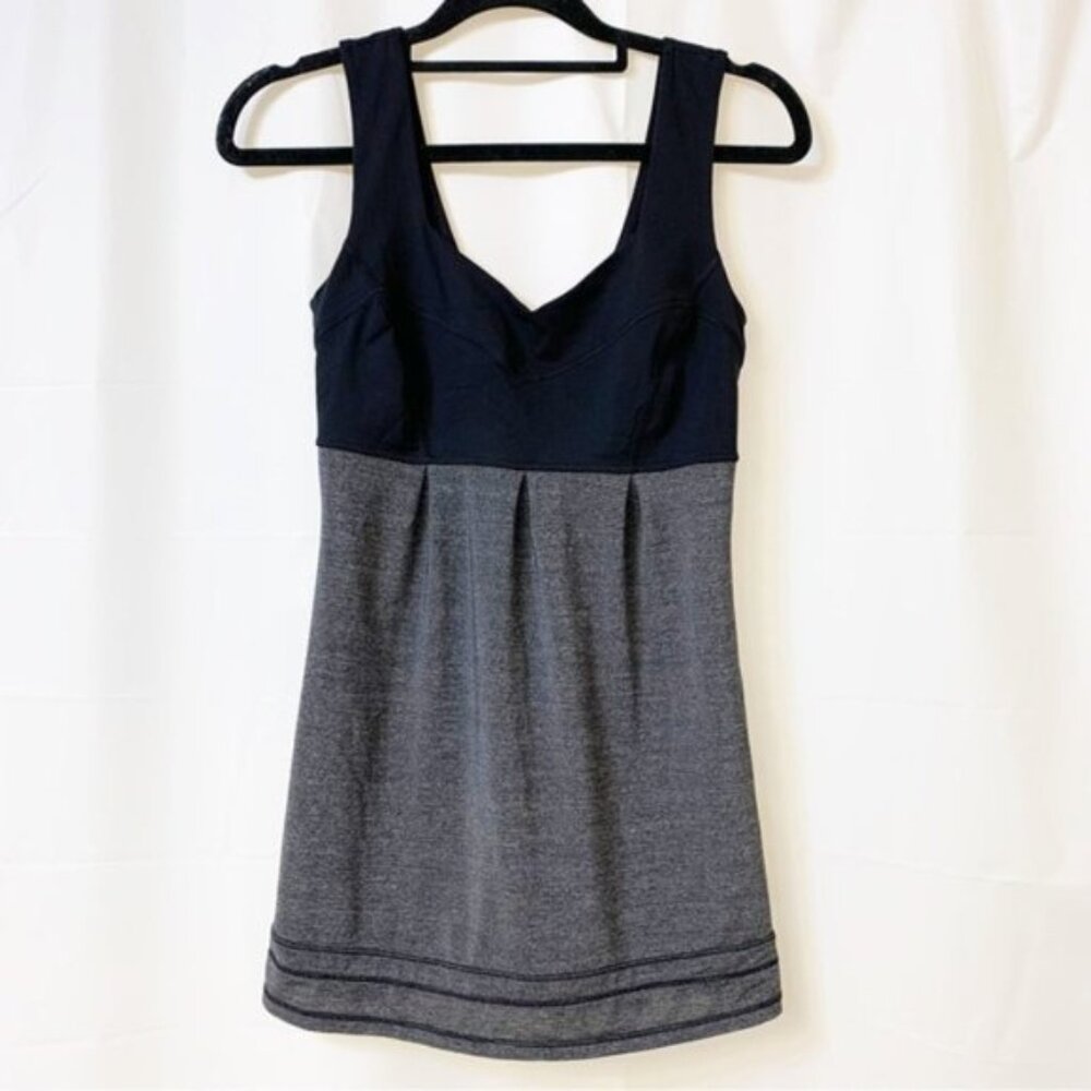 Lululemon Black & Grey Tame Me Tank Size 2